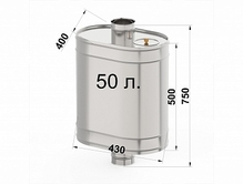 Бак на трубе диаметр 120-50 литров